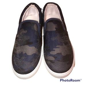 Boys Camo Twin Gore Mesh Shoes